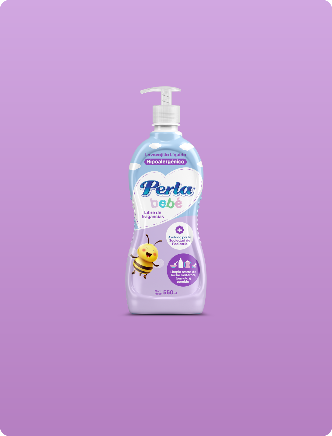 Perla Bebé Lavavajillas Líquido Hipoalergénico - Cuidado Perla
