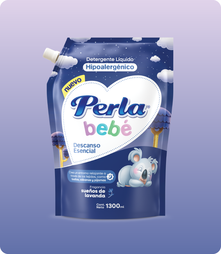 Perla Bebé Detergente Líquido Hipoalergénico Descanso Esencial
